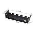 Carbon Steel Under Desk Cable Management Tray No Drill Wire Management 489*150*91mm for Adjustable Desk