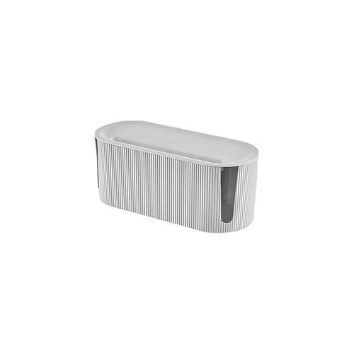 Desktop Plastic Cable Management Storage Boxes Organizer with Lid Wire Tidying Box
